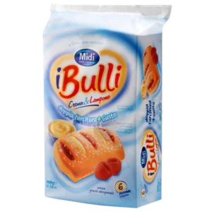 Bulli Merende Himbeere & Creme 6x50g