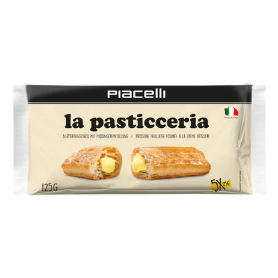 La Pasticceria - Blätterteigröllchen mit Vanillecremefüllung 125g