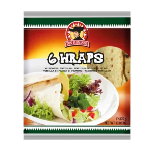 Wraps Weizenmehl Tortillas 370g (6x25cm)