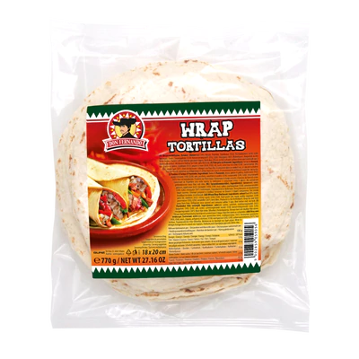 Wraps Weizenmehl Tortillas 770g (18x20cm)